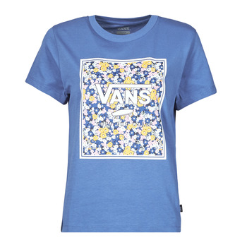 material Women short-sleeved t-shirts Vans DECO BOX Blue