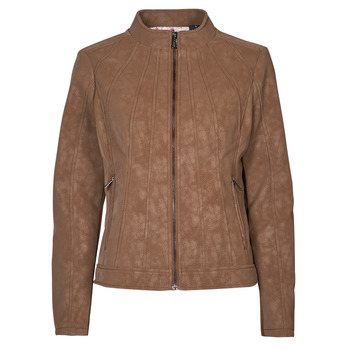 Clothing Women Leather jackets / Imitation le Desigual CHAQ_MAR Brown