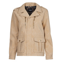 material Women Leather jackets / Imitation le Desigual CHAQ_AMAR Beige
