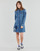 Clothing Women Short Dresses Desigual VEST_MICKEY PATCH Blue / Medium