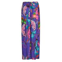 Clothing Women Wide leg / Harem trousers Desigual PANT_LESLIE Blue / Multicolour