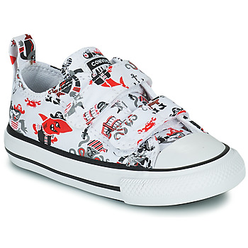 Shoes Boy Low top trainers Converse Chuck Taylor All Star 2V Pirates Cove Ox White / Red