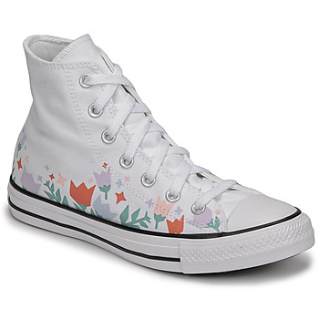 Shoes Women High top trainers Converse Chuck Taylor All Star Crafted Folk Hi White / Multicolour