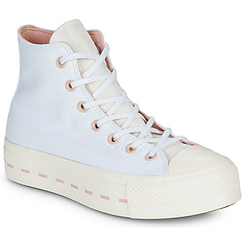 Shoes Women High top trainers Converse Chuck Taylor All Star Lift Crafted Folk Hi White / Pink