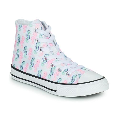Shoes Girl Low top trainers Converse Chuck Taylor All Star Under the Sea Hi White / Blue / Pink