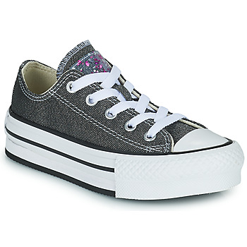 Shoes Girl Low top trainers Converse Chuck Taylor All Star EVA Lift Undersea Glitter Ox Black