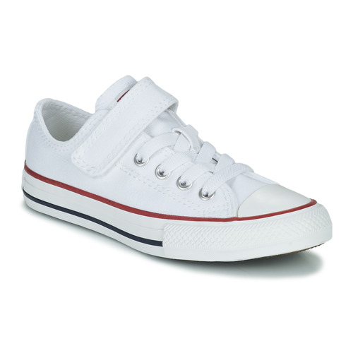 Converse Chuck Taylor All Star Foundation top Shoes trainers Free | delivery - NET ! Ox - Child 1V White Low Spartoo