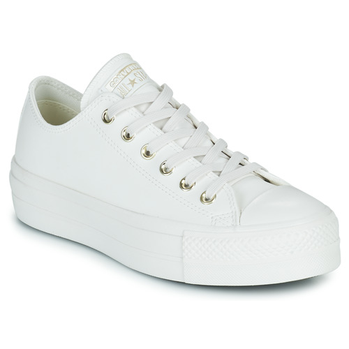 Shoes Women Low top trainers Converse Chuck Taylor All Star Lift Mono White Ox White