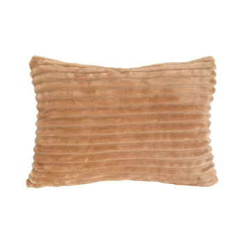 Home Cushions Present Time Ribbed Caramel
