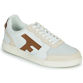 Shoes Men Low top trainers Faguo HAZEL LEATHER SUEDE White / Brown