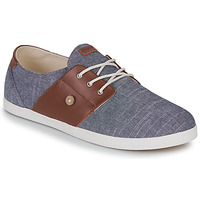 Shoes Men Low top trainers Faguo CYPRESS COTTON LEATHER Blue / Brown