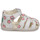 Shoes Girl Sandals Kickers BIGFLO-2 White / Pink