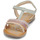 Shoes Girl Sandals Kickers DIAMANTO Pink / Yellow