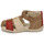 Shoes Children Sandals Kickers BIGBAZAR-2 Brown / Beige / Bordeaux