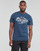 material Men short-sleeved t-shirts Superdry VINTAGE VL NARRATIVE TEE Blue / Bottle blue