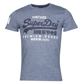 material Men short-sleeved t-shirts Superdry VL TEE Tois / Blue / Heather