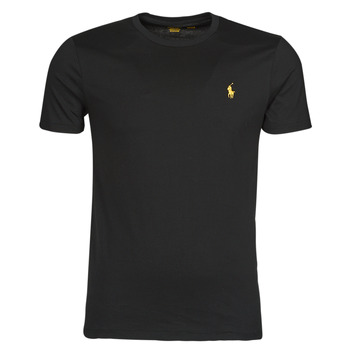 Clothing Men short-sleeved t-shirts Polo Ralph Lauren K211SC08Z Black / Player / Gold