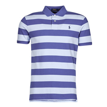 material Men short-sleeved polo shirts Polo Ralph Lauren K216SC01A Marine / Blue