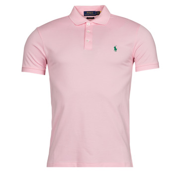Clothing Men short-sleeved polo shirts Polo Ralph Lauren K221SC52 Pink / Carmel / Pink