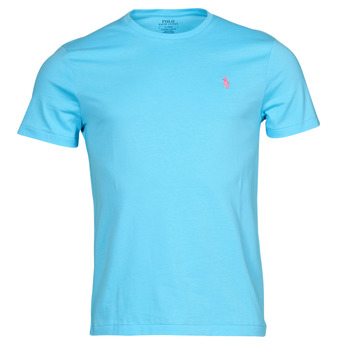 Clothing Men short-sleeved t-shirts Polo Ralph Lauren K221SC08 Blue / French / Turquoise