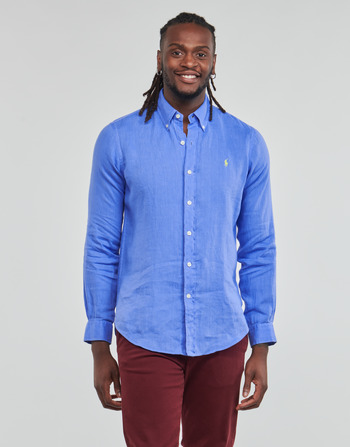 Clothing Men long-sleeved shirts Polo Ralph Lauren Z221SC19 Blue / Harbour / Island / Blue