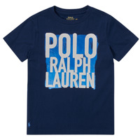 Clothing Boy short-sleeved t-shirts Polo Ralph Lauren TITOUALII Marine