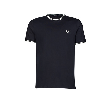 material Men short-sleeved t-shirts Fred Perry TWIN TIPPED T-SHIRT Marine