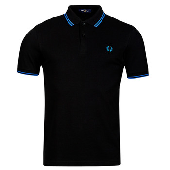 material Men short-sleeved polo shirts Fred Perry TWIN TIPPED FRED PERRY SHIRT Black / Blue
