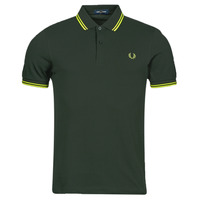 material Men short-sleeved polo shirts Fred Perry TWIN TIPPED FRED PERRY SHIRT Green / Yellow