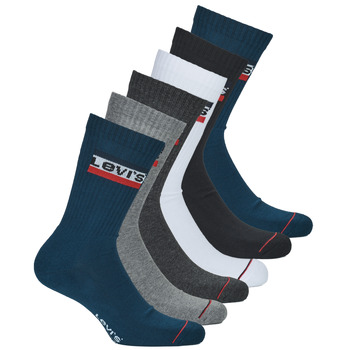 Accessorie Sports socks Levi's REGULAR CUT SPORT LOGO X6 Blue / White / Grey / Black