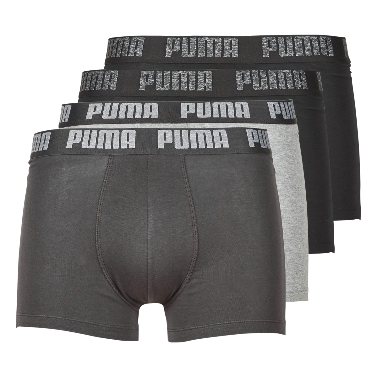 Underwear Men Boxer shorts Puma PUMA BASIC X4 Black / Black / Grey / Grey