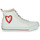 Shoes Women High top trainers Desigual BETA HEART White / Red
