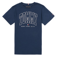 Clothing Boy short-sleeved t-shirts Tommy Hilfiger AMIANSE Marine
