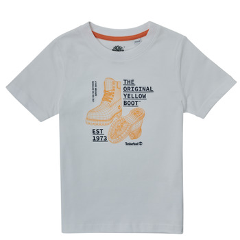 Clothing Boy short-sleeved t-shirts Timberland TOULOUSA White