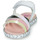 Shoes Girl Sandals Pablosky TOMATE White / Pink