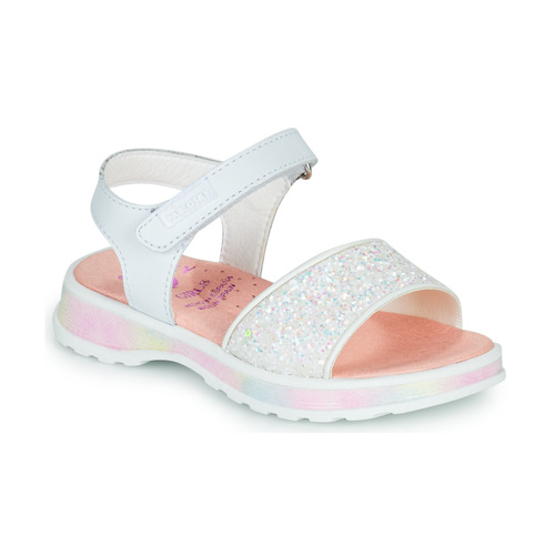 Shoes Girl Sandals Pablosky TOMINI White / Multicolour