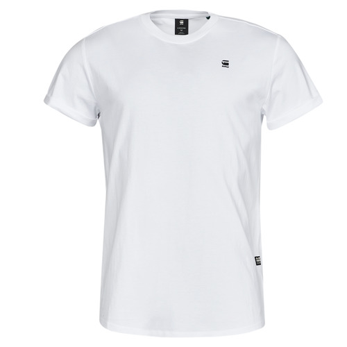 Clothing Men short-sleeved t-shirts G-Star Raw Lash r t s\s White