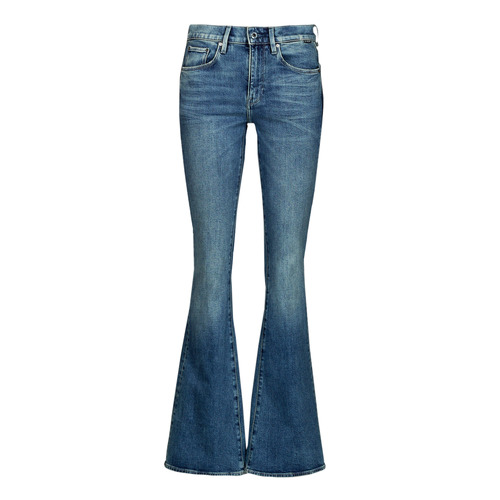 Afgeschaft Offer Millimeter G-Star Raw 3301 flare Blue - Free delivery | Spartoo NET ! - Clothing  bootcut jeans Women USD/$105.60