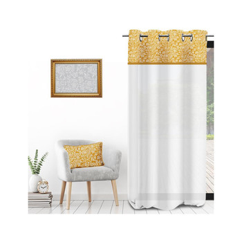 Home Sheer curtains Soleil D'Ocre VINTAGE Yellow