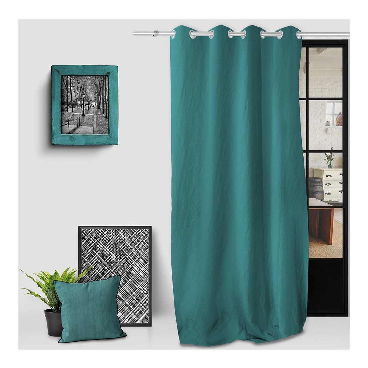 Home Curtains & blinds Soleil D'Ocre BOHEME Blue