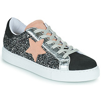 Shoes Women Low top trainers Yurban ANISTAR Silver
