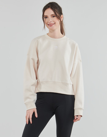 Clothing Women sweaters adidas Originals SWEATSHIRT Ecru
