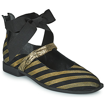 Shoes Women Ballerinas Papucei FLOYD Black / Gold