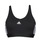 Clothing Women Sport bras adidas Performance 3 Stripes CROP  black / White