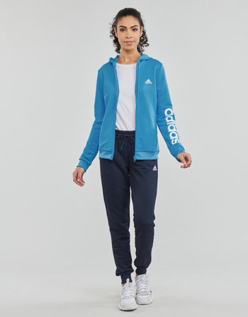 material Women Tracksuits adidas Performance LIN FT TRACKSUIT App / Sky / Rush / White