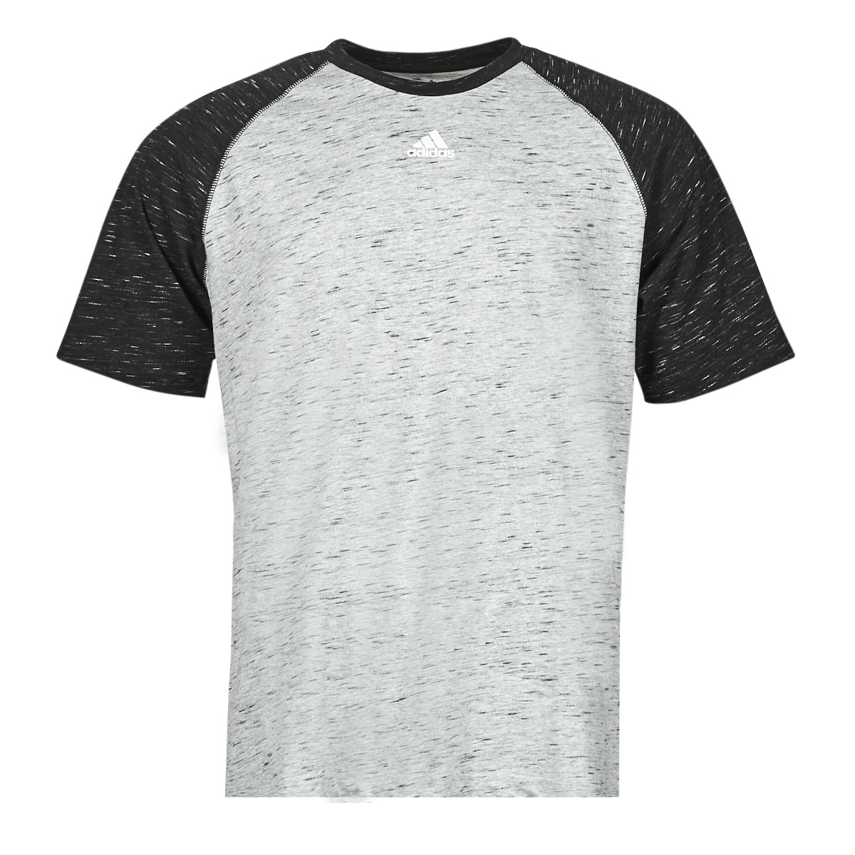 Clothing Men short-sleeved t-shirts adidas Performance MEL T-SHIRT Medium / Grey / Heather /  black / Mix