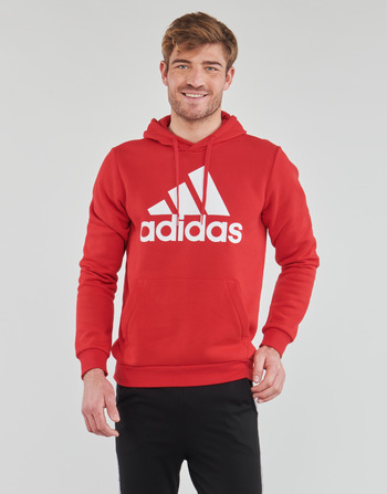 material Men sweaters adidas Performance BL FL HOODED SWEAT Scarlet / White