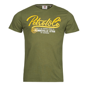 material Men short-sleeved t-shirts Petrol Industries T-Shirt SS Classic Print Dusty / Army