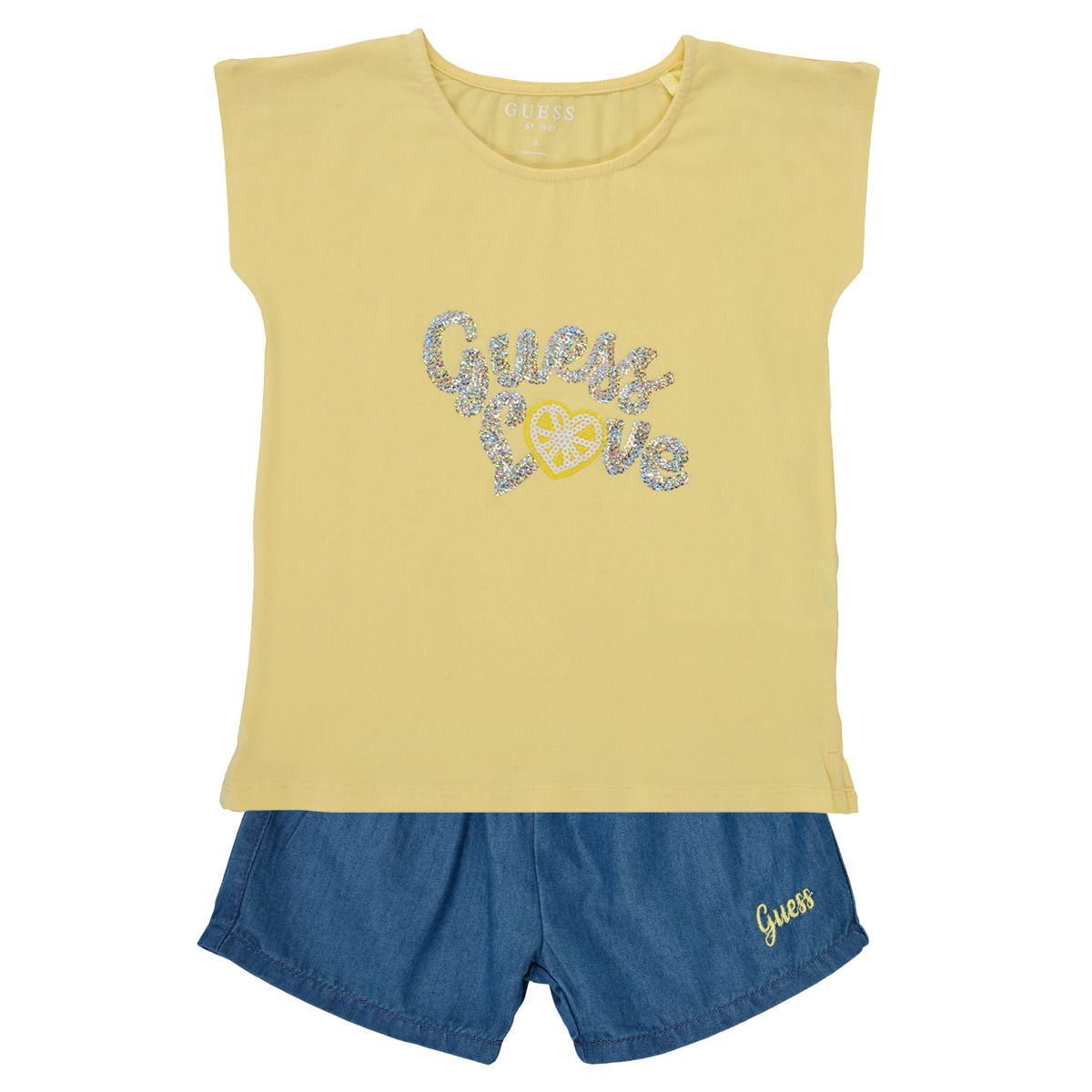 Clothing Girl Sets & Outfits Guess ROMPE Multicolour