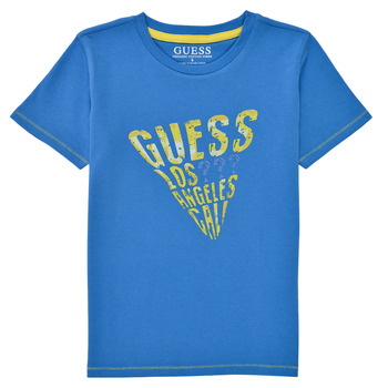 Clothing Boy short-sleeved t-shirts Guess GEMEE Blue